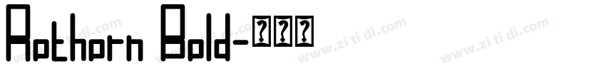 Rothorn Bold字体转换 Rothorn Bold字体转换